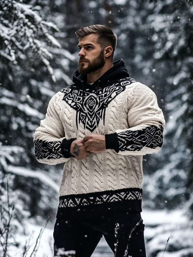 Men’s Premium Nordic Knit Winter Sweater – Forest Green | Urbantrenz